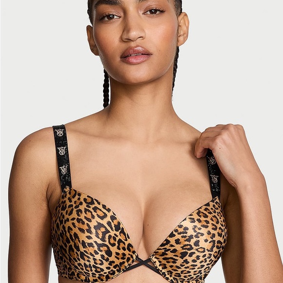 Victoria secret bombshell add 2 cups cheetah print Women's Bra - Picture 10 of 11